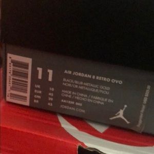 Ovo Jordan 8s in black